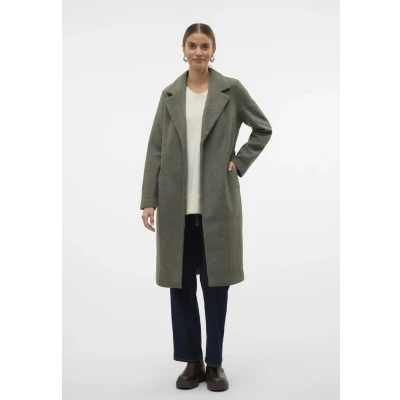 Afbeelding van VERO MODA VMFORTUNEAYA Long Coat GA NOOS, Peat/Detail: Melange, L