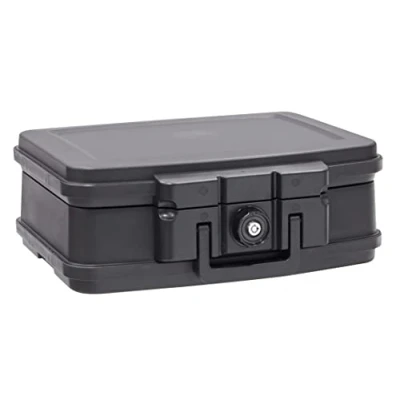 Afbeelding van ARREGUI MT1104 vuurvaste kluis met sleutel, en waterdichte documentenbox, draagbare veiligheidsbox, documentenkoffer, gecertificeerd, DIN A4, zwart