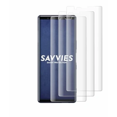 Afbeelding van Savvies Screenprotector voor Sony Xperia 5 Folie Beschermfolie transparant volledig dekking (4 Stuks)
