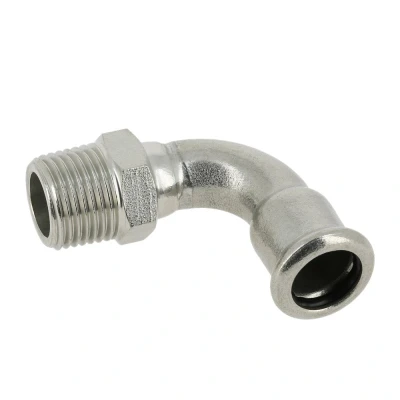 Afbeelding van Bonfix Perskoppeling RVS 316L Bocht 90 R1x28mm
