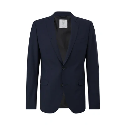 Afbeelding van s.Oliver Black Label Ultimate Elastischer Blazer, Heren, Maat: 25, Navy