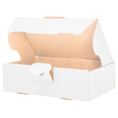 Afbeelding van verpacking 400 maxi postdozen, verzenddozen, vouwdozen, maxibrief, 160 x 110 50 mm, wit, MB 1