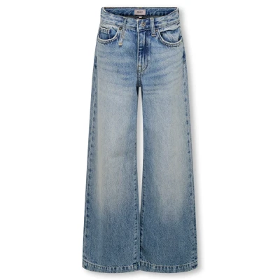 Afbeelding van ONLY KOGBROOME HW WIDE DNM TAI Meisjes Jeans Medium Blue Denim