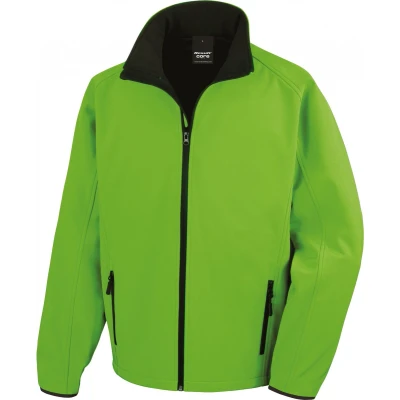Afbeelding van Result Core Printable Soft Shell R231M Vivid Green / Black XXL