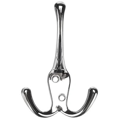 Afbeelding van Merriway BH00829 drievoudige hoed en jashaak, chroom/wit