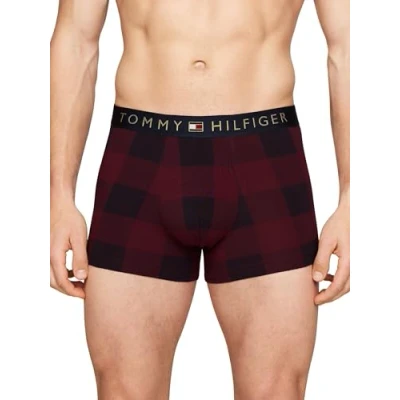 Afbeelding van Tommy Hilfiger Heren Trunk Print &amp; Sok Set Goud Wb UM0UM03048, Overig Ondergoed, Multi, M, Multi (Buffalo Check/Des Sky), M
