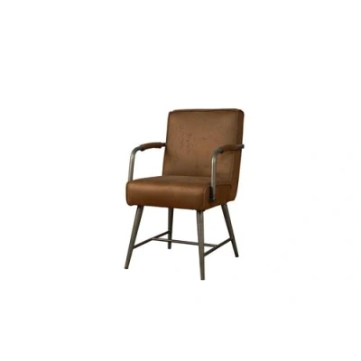 Afbeelding van Belmonte Armstoel fabric Cherokee 8 cognac