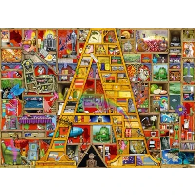 Afbeelding van Ravensburger Puzzle 12000333 Awsome Alphabet A 1000 Teile für Erwachsene und Kinder ab 14 Jahren, Motiv von Colin Thompson