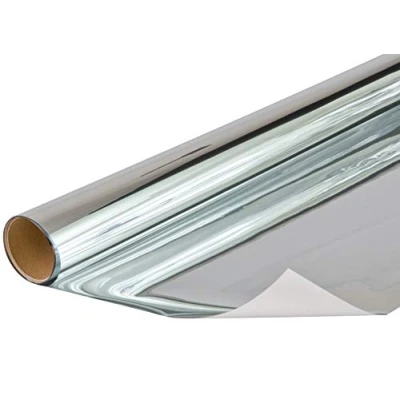 Afbeelding van Venilia Plakfolie privacy met spiegeleffect, spiegelfolie, raamfolie beschermt tegen zonlicht en blikken, incl. cutter schraper, PVC, 75 cm x 1,5 m
