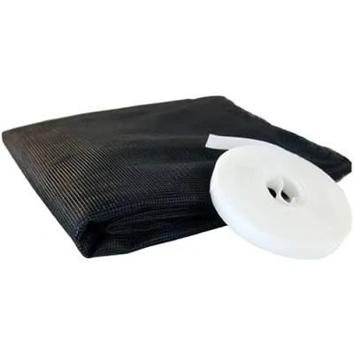 Afbeelding van Windhager Insectenwerende hor, insectenwerend gaas voor dakramen, ritssluiting maakt doorgrijpen mogelijk, incl. zelfklevend montage klittenband, antraciet, 130 x 150 cm, 03433
