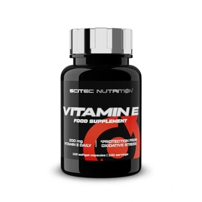 Afbeelding van Scitec Nutrition Vitamin E 200 mg Vitamine per dag Met antioxidant Zachte gelcapsule, 100 capsules