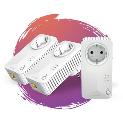 Afbeelding van Strong Powerline 1000 Mbit/s Ethernet LAN Wit 3 stuk(s)