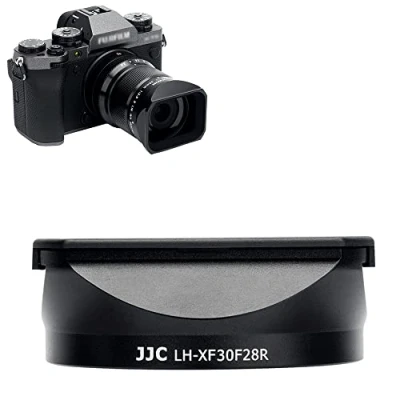 Afbeelding van JJC Vierkante metalen cameralenskap met dop voor FUJIFILM XF 30mm f/2.8 R LM WR macrolens 43 mm filtercompatibel