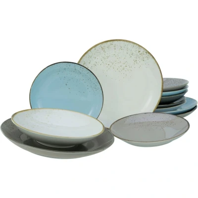 Afbeelding van CreaTable Eetservies NATURE COLLECTION Scandic Servies, 4 kleuren als set, 12 delen, voor personen (12 delig)