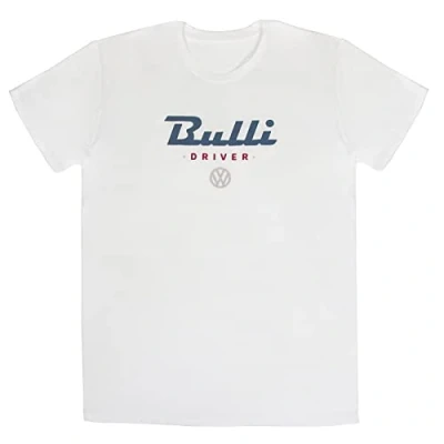 Afbeelding van BRISA VW Collection Volkswagen Bus Transporter T shirt Uniseks (XL) Bulli Driver/Wit