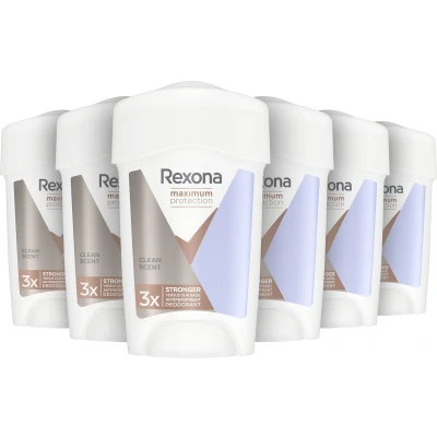 Afbeelding van 6x Rexona Maximum Protection Clean Scent Deostick 45ml