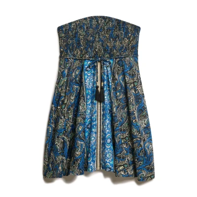Afbeelding van Superdry Vrouwen St. Tropez Bandeaujurk Blauw Grootte: 40