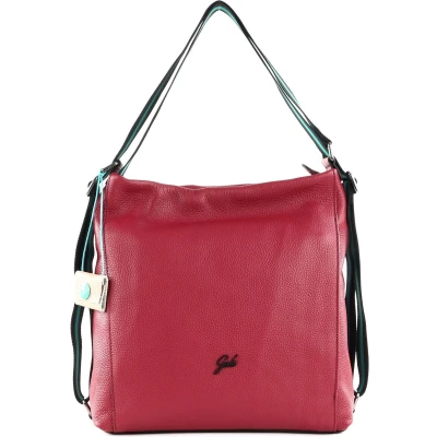 Afbeelding van Gabs Leren Schoudertas Rugzak Aissa TG Bull Black Shoulder Bag Euphoria Rood