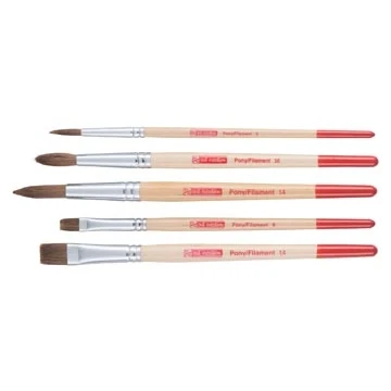 Afbeelding van Talens Art Creation Aquerelpenselenset Polyester, Set Met 5 Penselen Penseel
