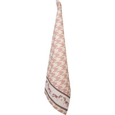 Afbeelding van Clayre &amp; Eef Theedoek 50x70 cm Beige Katoen Rechthoek Teckel Keukenhanddoek