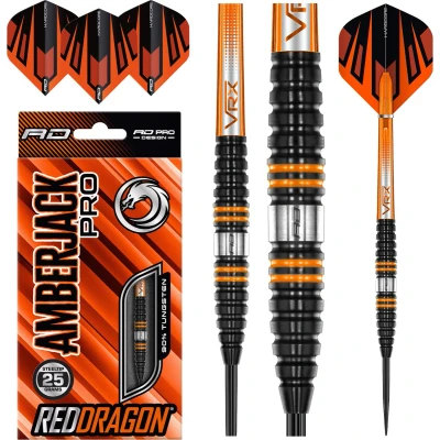 Afbeelding van RED DRAGON Amberjack Pro 2: Steeltip Tungsten Dartpijlen Professioneel 25 gram