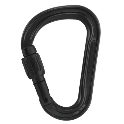 Afbeelding van Petzl Attache screw lock compacte karabiner zwart
