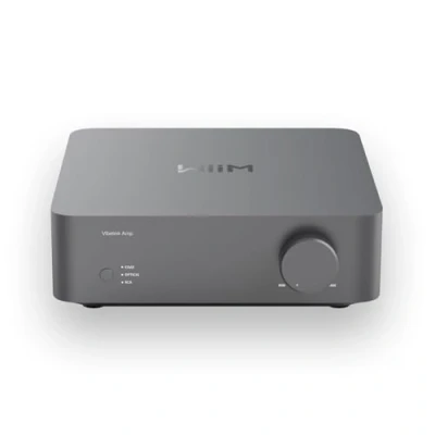 Afbeelding van WiiM Vibelink Amp 100W versterker met premium ESS 9039Q2M DAC en TI TPA3255 Compatibel Mini, Pro, Pro Plus Ultra RCA , coaxiale optische ingangen Space Gray