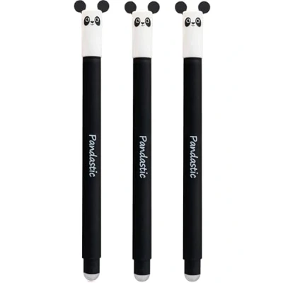 Afbeelding van Eberhard Faber 599017 Inkt uitwisbaar panda, 3 Animal Erase it pennen, gelpen blauw 0,7 mm