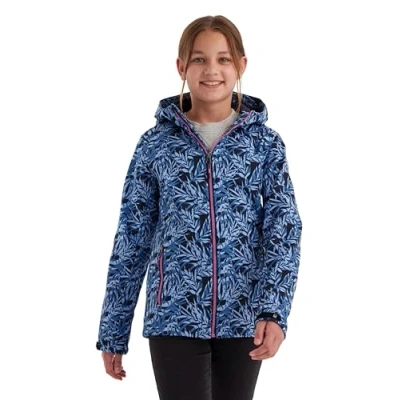 Afbeelding van killtec meisjes Softshell jas/outdoorjas met capuchon Mädchen Softshelljacke Print, dunkelnavy, 164, 43200 000