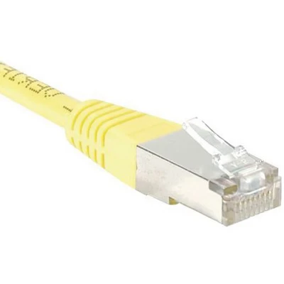 Afbeelding van Netwerkkabel RJ45 CAT 5e F/UTP geel 0.3 m