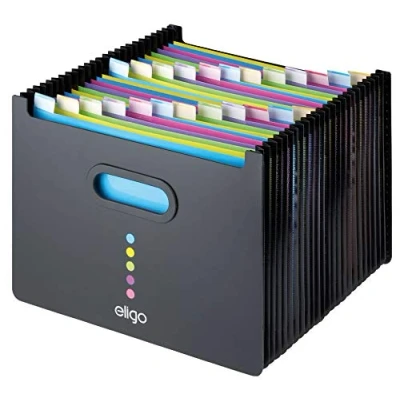 Afbeelding van Snopake A4 Eligo 26 delige bureauuitbreiding/organizer voor landschapsbureau zwart pak van 1 Ref: 15860 Amazon Exclusive