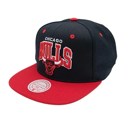 Afbeelding van Mitchell &amp; Ness Snapback Team Arch NBA Chicago Bulls, zwart/rood, zwart rood, One size