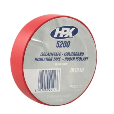 Afbeelding van Isolatietape pvc 5200 rood 15mm x 10 meter