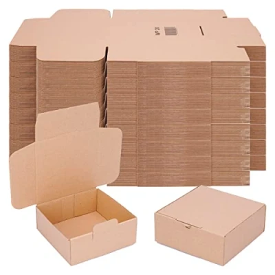 Afbeelding van verpacking Vouwdozen 150 x 60 mm bruin (buitenmaat 155 65 mm) WP 20 verzenddozen DHL karton Hermes DPD GLS verpakking (250 stuks)