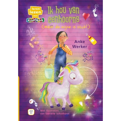 Afbeelding van Kluitman Ik hou van eenhoorns (AVI E3)
