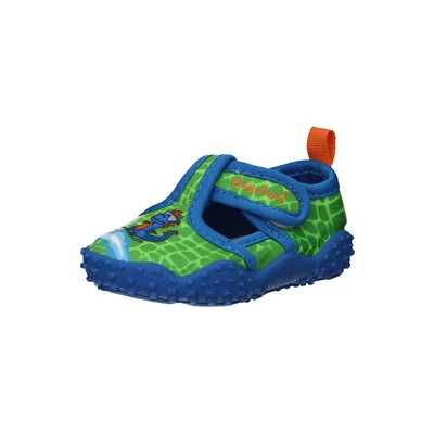 Afbeelding van Playshoes Uniseks waterschoenen voor kinderen, dino, badschoenen, blauw, groen, 22/23 EU