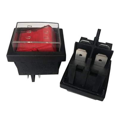 Afbeelding van KEDU HY12 4 pins 10A 250V DPST waterdichte industriële elektrische drukknop schakelaar voor elektrisch gereedschap 6,3 Tab