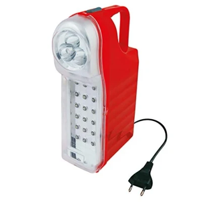 Afbeelding van POLY POOL PP0765 Draagbare, oplaadbare noodlamp met 21 leds 3 functie 1 m kabel en 10 A stekker draagbare handgreep 60 + 13 lm noodstoplamp