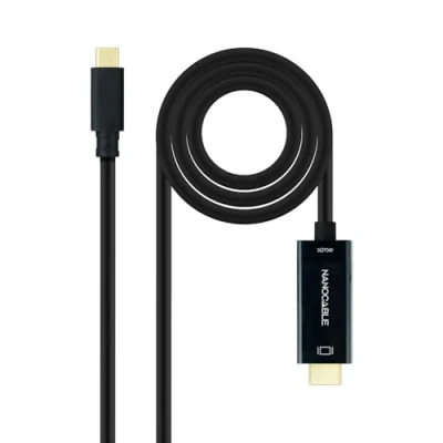 Afbeelding van Nanocable 10.15.5135 video kabel adapter 5 m USB Type C HDMI Zwart