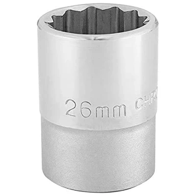 Afbeelding van Draper T MM/B 3/4&quot; Square Drive 12 Point Socket (19mm), Blauw 26 mm