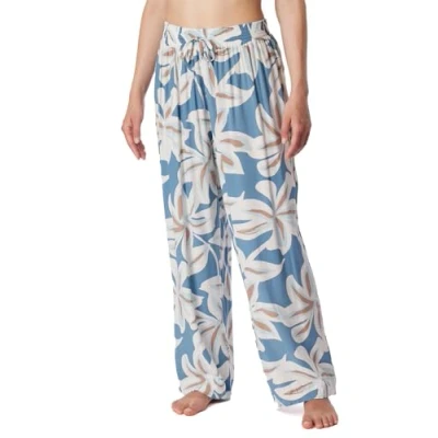 Afbeelding van Schiesser WEB LANG MIX Relax Pyjamabroek, Dames, Maat: 34, Beige blau