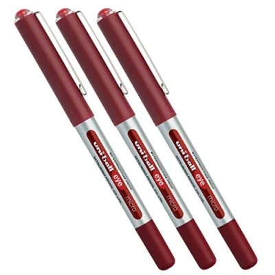 Afbeelding van Mitsubishi Rollerball Uni Ball® Eye Micro Strich: ca. 0,2 mm (rood 3 stuks)