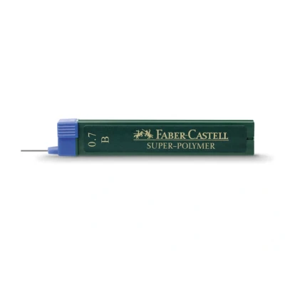 Afbeelding van 12x Potloodstiftjes Faber Castell Super Polymer 0,7mm B