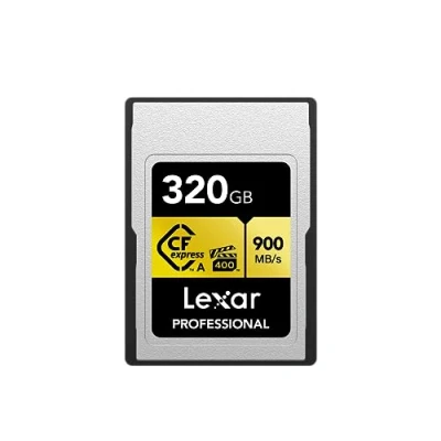 Afbeelding van Lexar Professionele 320GB CFexpress Type A 900MB/s Gold Series Card