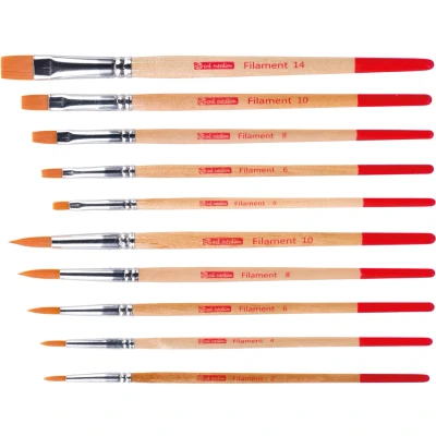 Afbeelding van Talens Art Creation Aquarelpenselen Polyester Assorti, Set Van 10 Penselen Penseel