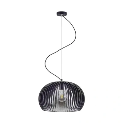 Afbeelding van Lindby hanglamp 1licht metaal H: 29 cm E27 zwart