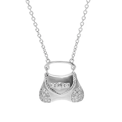 Afbeelding van Orphelia ZK 7294 Ketting Purse Zilver 925 Zirkonia 42 cm