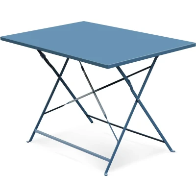Afbeelding van sweeek Inklapbare bistrotafel emilia rechthoek 110x70cm rechthoekige tafel in gepoedercoat staal
