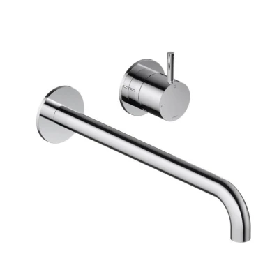 Afbeelding van Hotbath Cobber 2 gats inbouw wastafelkraan 25cm chroom