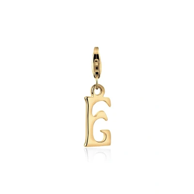 Afbeelding van Nenalina Bedel Bedeltje Letter Hanger in 925 Sterling Zilver voor alle gangbare Charm en Bedeldrager Dames